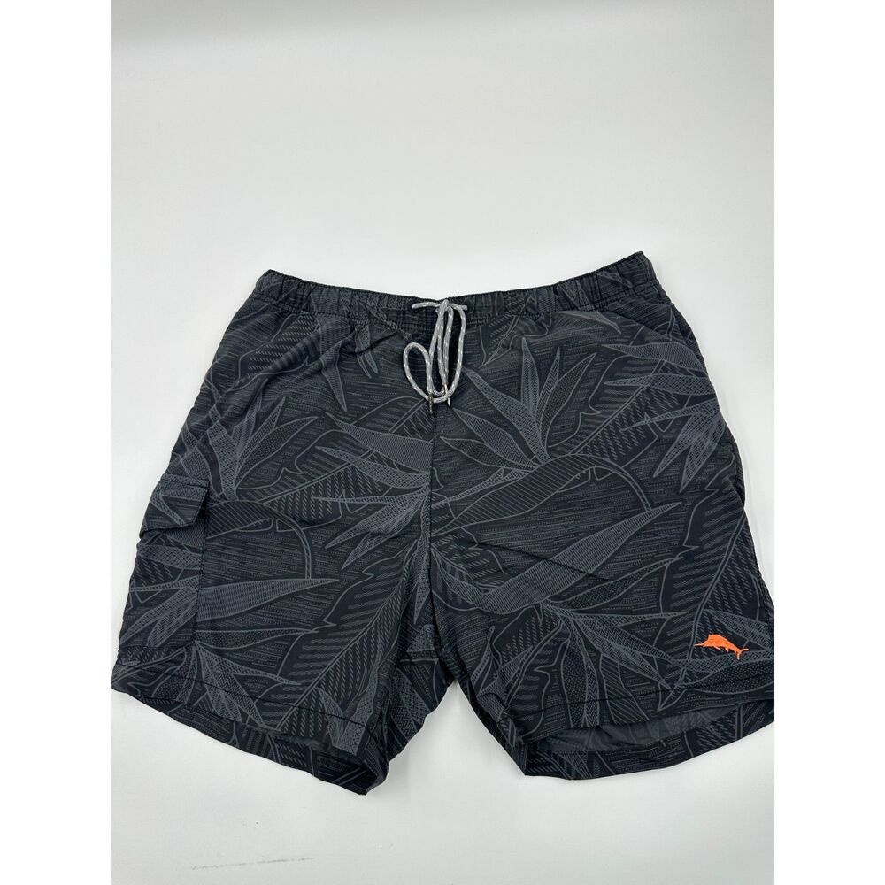 Tommy Bahama Relax Swim Trunks Size M Drawstring & Mesh Shorts Cargo Pocket EUC